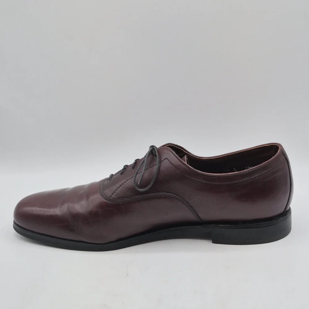 Dexter Dress Shoes Mens Size 14 D Burgundy Leather Oxford‎ Plain Toe W752-4
